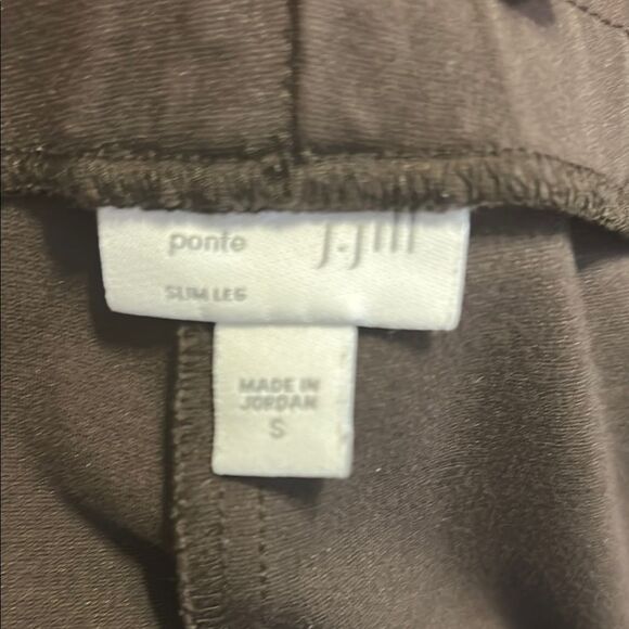 J. JILL Size Small Ponte Slim Leg Chocolate Brown Legging Pants Pull On Stretch - Picture 4 of 5